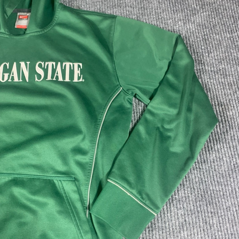 VTG Nike Michigan‎ State Spartans Hoodie Adult Small Embroidered Y2K Sweatshirt - Picture 6 of 13